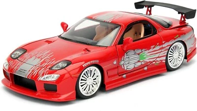 Jada 1:24 Fast & Furious di Dom 1993 Rosso Mazda RX-7 98338 - Immagine 1 di 4