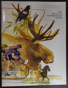 *Kengo* 1987 USA Commemorative Stamp Collection annual Book with all mint Stamps - Bild 1 von 2