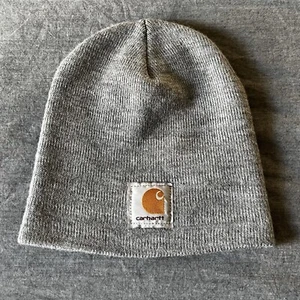 Gorro/frijol Carhartt gris jaspeado A205HGY gorro acrílico sombrero de trabajo de invierno - Imagen 1 de 5