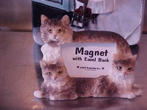 MAINE COON CAT~ MAGNET PICTURE FRAME WITH EASEL BACK ~ #5 - Picture 1 of 3