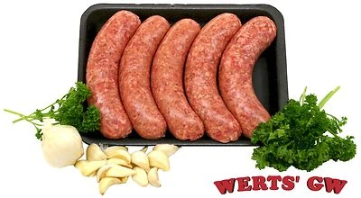 WERTS GW 5 lb. Polish Sausage-80% Lean Certified Pork Sausage/Sausages-Nebraska Processed