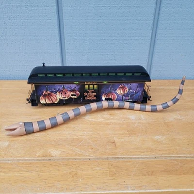 HAWTHORNE VILLAGE Nightmare Before Christmas SNAKE BAGGAGE Train Car - Image 1 of 4