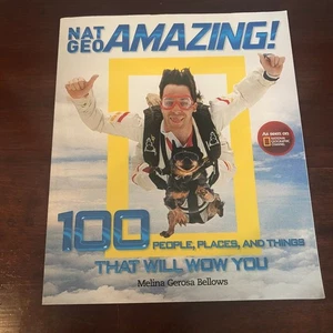 Nat Geo Amazing! 100 Melina Gerosa Bellows Paperback Childrens Collectible Book - Picture 1 of 4