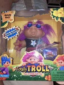 Bambola Troll Vintage Totally Troll Melody Rock Troll Playmates Nuova Serie 1 - Foto 1 di 3