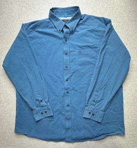 Camisa Ariat Pro Series Para Hombre 2XL Azul Elastizada Con Botones Rendimiento Occidental - Imagen 1 de 10