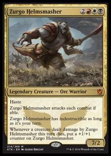 Zurgo Helmsmasher - Khans of Tarkir #214/269 MTG Magic The Gathering - Image 1 of 1