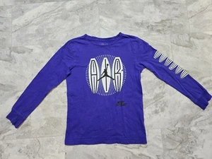 Air Jordan MJ MVP Long Sleeve Boys T-Shirt Sz Medium (10-12yrs) Concord - Picture 1 of 5
