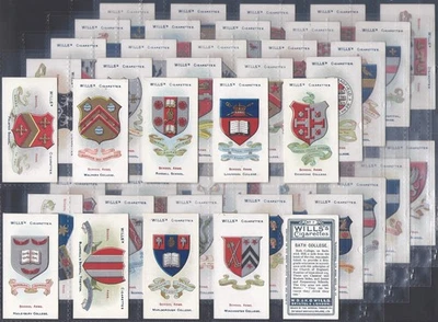 WILLS-FULL SET- SCHOOL ARMS 1906 (50 CARDS) EXCELLENT+++ - Image 1 of 4
