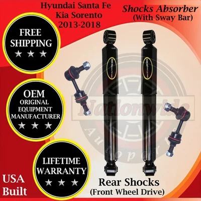 Amortiguador trasero Monroe OEM con barra estabilizadora para Kia Sorento Hyundai Santa Fe 2013-2018 2x2 Foto 1 de 4