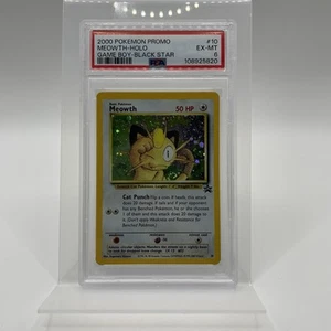 2000 Pokemon Promo Black Star Game Boy #10 Meowth-Holo PSA 6 - Bild 1 von 2