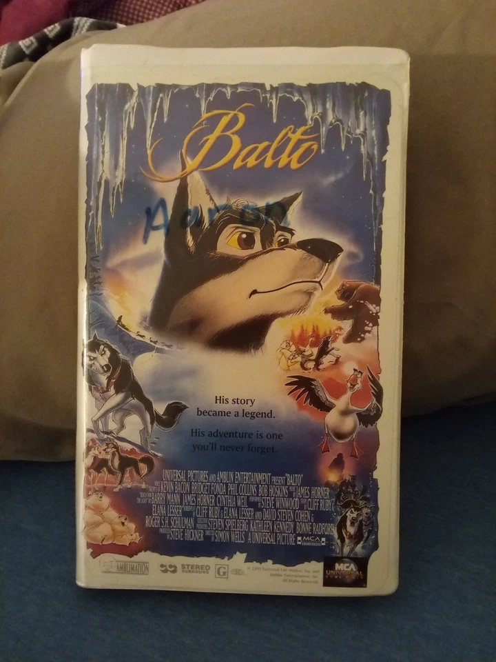 Balto (1996) VHS Clamshell Movie TESTED! Very Good Condition Universal Family Foto 1 de 1