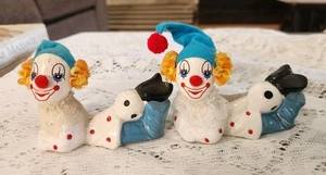 Figurina vintage anni 50 Action Industries calcio che gioca clown 4,25" - Foto 1 di 4