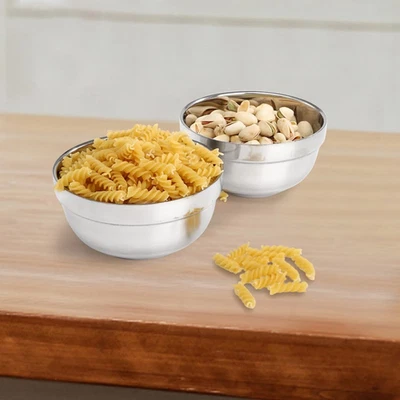 10 Pack Stainless Steel Bowls 5 Inch Snacks Bowl, 15 Oz Soup Bowl Lightweight... - Image 1 of 4