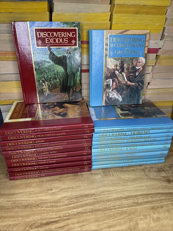 Lot of 24 Guideposts Discovering Home Bible Study Hardcover Books Vintage Foto 1 de 4