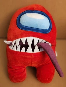 UNTER UNS 10 Zoll roter Betrüger Plüschtier biegsame Zunge Stofftier Monster - Bild 1 von 5