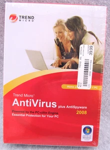 TREND MICRO Antivirus plus AntiSpyware 2008 CD ~ WIndows Vista SEALED! - Picture 1 of 8