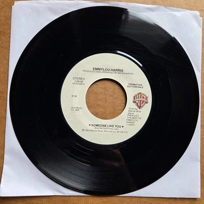 EMMYLOU HARRIS Someone Like You DJ PROMO 45 7" Record Vinyl Records Foto 1 de 2