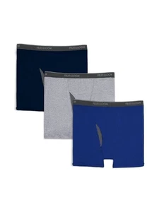 Fruit of the Loom Men's Big Man Boxer Briefs Tag-Free Underwear Coolzone Fly - Picture 1 of 13