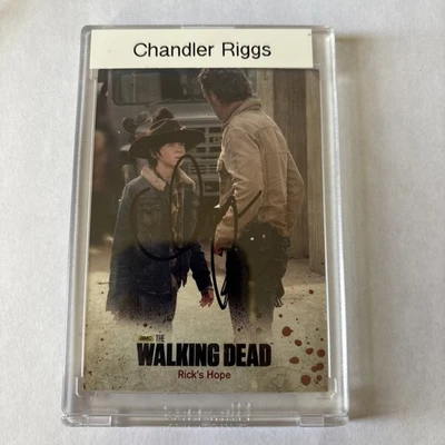 The Walking Dead Carl Grimes Season 3 Chandler Riggs Authentic Autograph Card  - Image 1 of 3