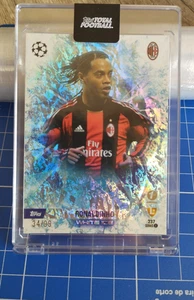 RONALDINHO /99 WHITE ICE Topps Total Football 2023-24 #237 AC MILAN - Picture 1 of 2