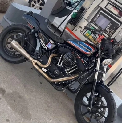 Exhaust 2-1 HD XL883 2 Into 1 Harley-Davidson Sportster Iron 883 2004-2020 - Image 1 of 4