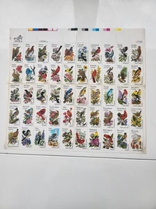 Francobolli - Stati Uniti 🇺🇲- Foglio Intero - Fiori e Uccelli 1982 - Foto 1 di 2