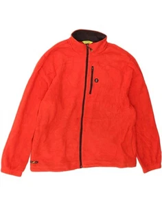 IZOD Mens Fleece Jacket UK 44 2XL Orange Polyester BA15 - Picture 1 of 3