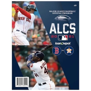 2021 OFFICIAL MLB ALCS PROGRAM - BOSTON RED SOX vs HOUSTON ASTROS - Picture 1 of 1