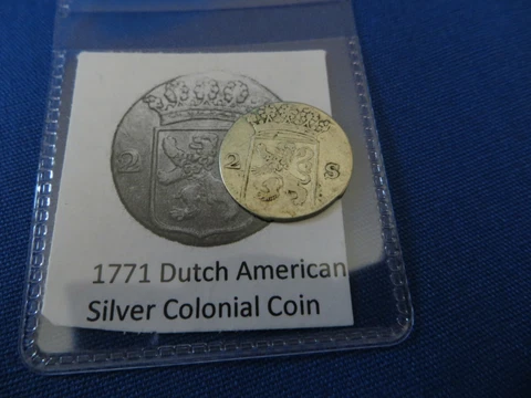 1771 Silver Early American Colonial Coin Before US Minted Coins FREE SHIPPING Cover