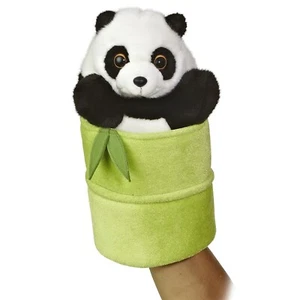 Aurora - Hand Puppet - 10" Panda Pop Up Puppet Interactive Stuffed Animal - Picture 1 of 2