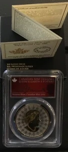 2024 Canada Super Incuse Maple Leaf 1 Oz Silver Gilt PCGS PR70 $20 FDOI Blunt ! - Picture 1 of 4