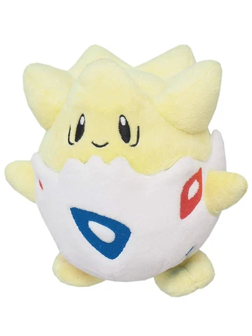 Sanei Pokemon All Star Collection PP43 Togepi 5.5" Stuffed Plush Authentic USA Cover