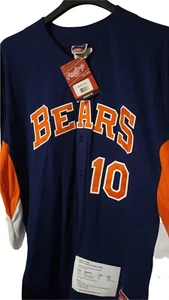 NWT Chicago Bears NFL #10 Embroidered Button Down Jersey sz 48-50 XL Retail $211 - Picture 1 of 10