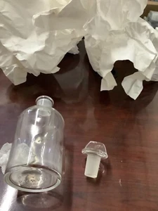 PYREX Solución Graduada Vintage Science Lab 500ML Botella F-2 con Tapón - Imagen 1 de 7