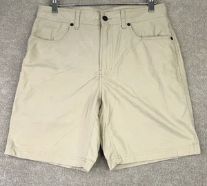 Orvis Shorts Mens 32 Khaki Brown Nylon Cotton Stretch Fishing Hiking Outdoor - Picture 1 of 11
