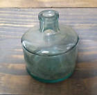 Vintage Green Glass Ink Well