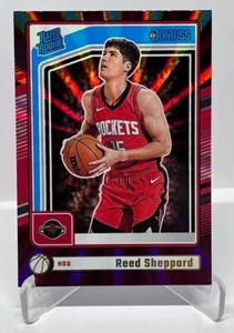 2024-25 Panini Donruss Red Laser Rated Rookie Reed Sheppard Rockets #202 *6 - Picture 1 of 3