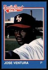 1989 Grand Slam South Bend White Sox Minor League Jose Ventura South Bend White