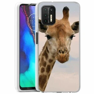 (Giraffe Stares)ShockProof TPU phone case cover(Clear)for Moto G Stylus(2021) - Picture 1 of 8