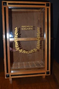 Vintage zigarrenhumidor holz *fasst 48 zigarren * torpedo premium zigarren - Bild 1 von 15