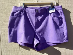 OLD NAVY HIGH-WAISTED WOW JEAN SHORTS LAVENDER 3" INSEAM SZ 20~NWT - Picture 1 of 3