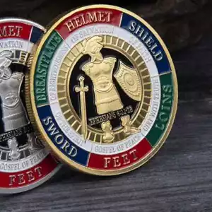 50 Pcs Put On the Whole Armor Of God Commemorative Challenge Coin Collection - Picture 1 of 11