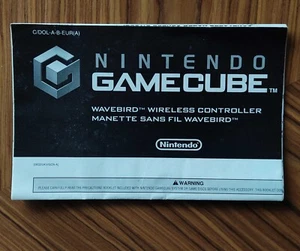 Manual Wavebird Nintendo Gamecube Ingles Frances Neerlandes Mando - Imagen 1 de 2
