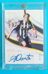 2023-24 Immaculate Juventus Antonio Conte Splendid Auto 8/10 jersey number 1/1 - Picture 1 of 2
