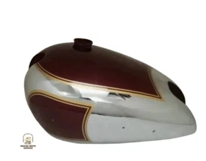 FIT FOR MATCHLESS G3L 3 GALLON MAROON PAINTED CHROME FUEL TANK - Picture 1 of 4