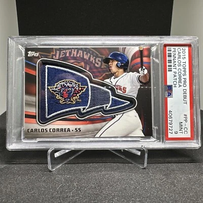 Carlos Correa Topps 2015 Pro Debut Pennant Patch RC #PP-CC PSA 9🔥 - Image 1 of 4