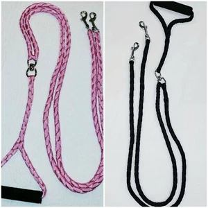 Walk 2 Dog Pet Leash - W/Two Independent Leads 360⁰ Coupler Single Handle 70"  - Foto 1 di 7