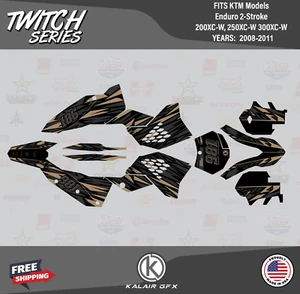 Graphics Kit for KTM 200XC-W 250XC-W 300XC-W (2008-2011) Twitch Series - Tan - Bild 1 von 6