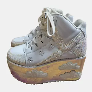 Zapatillas deportivas Yru Shoes QOZMO SKY SKY blancas Slayr plataforma alta nubes talla 9/40/26 - Imagen 1 de 15