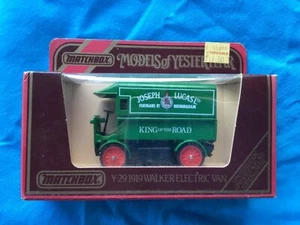 1984 Matchbox MOY, Y-29 1919 Walker Electric Van, 1:43rd Die-cast model Boxed - Picture 1 of 1